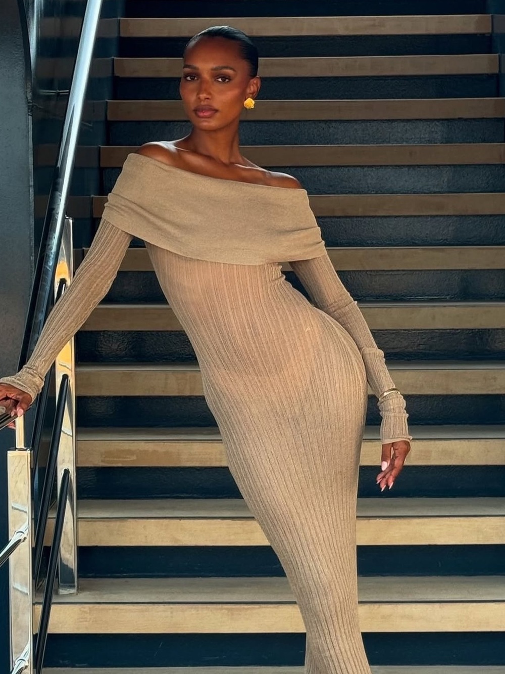 Helsa Tan Dress